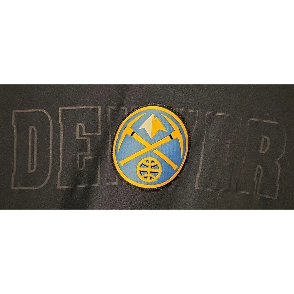 Denver Nuggets Adidas Warm Up Shirt Men’s Large Blue NBA Long Sleeve ClimaCool - Picture 3 of 16